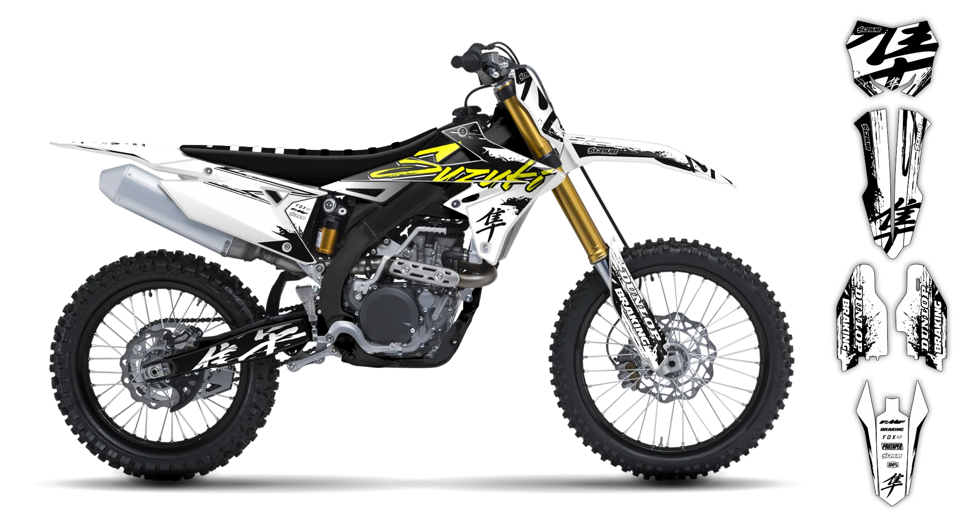 Graphics Kit - Suzuki - RMZ 250 - 2019-2025 - SE1104 - R3