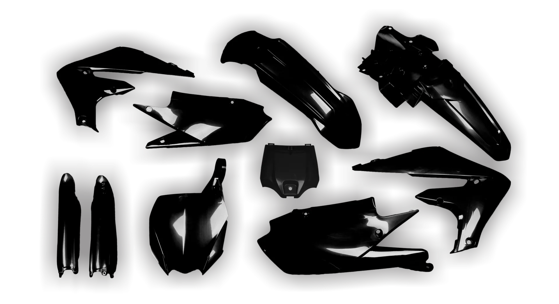 Plastics Kit - Yamaha - YZ250F - 2019-2023 - Full Kit - Black
