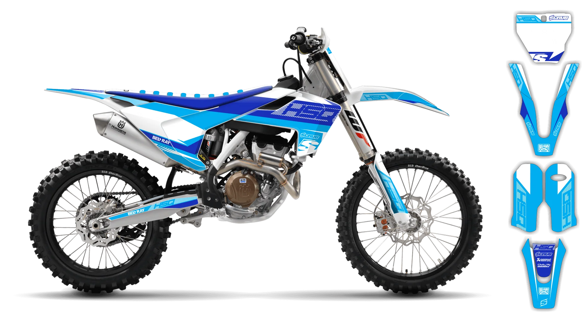 Graphics Kit - Husqvarna 14-> TC 65 - 2016-2023 - SE1021 - R1