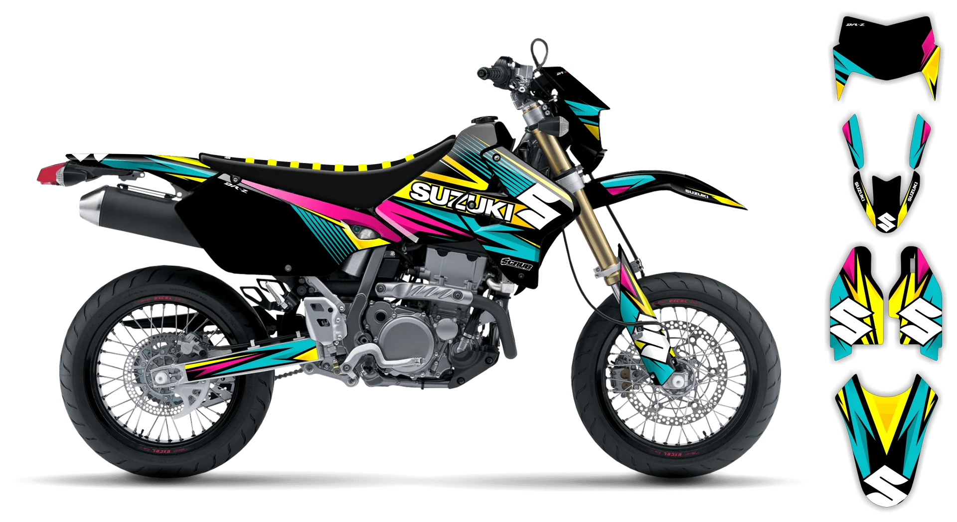 Graphics Kit - Suzuki - DRZ 400 SM - 1999-2024 - SE1020 - R2