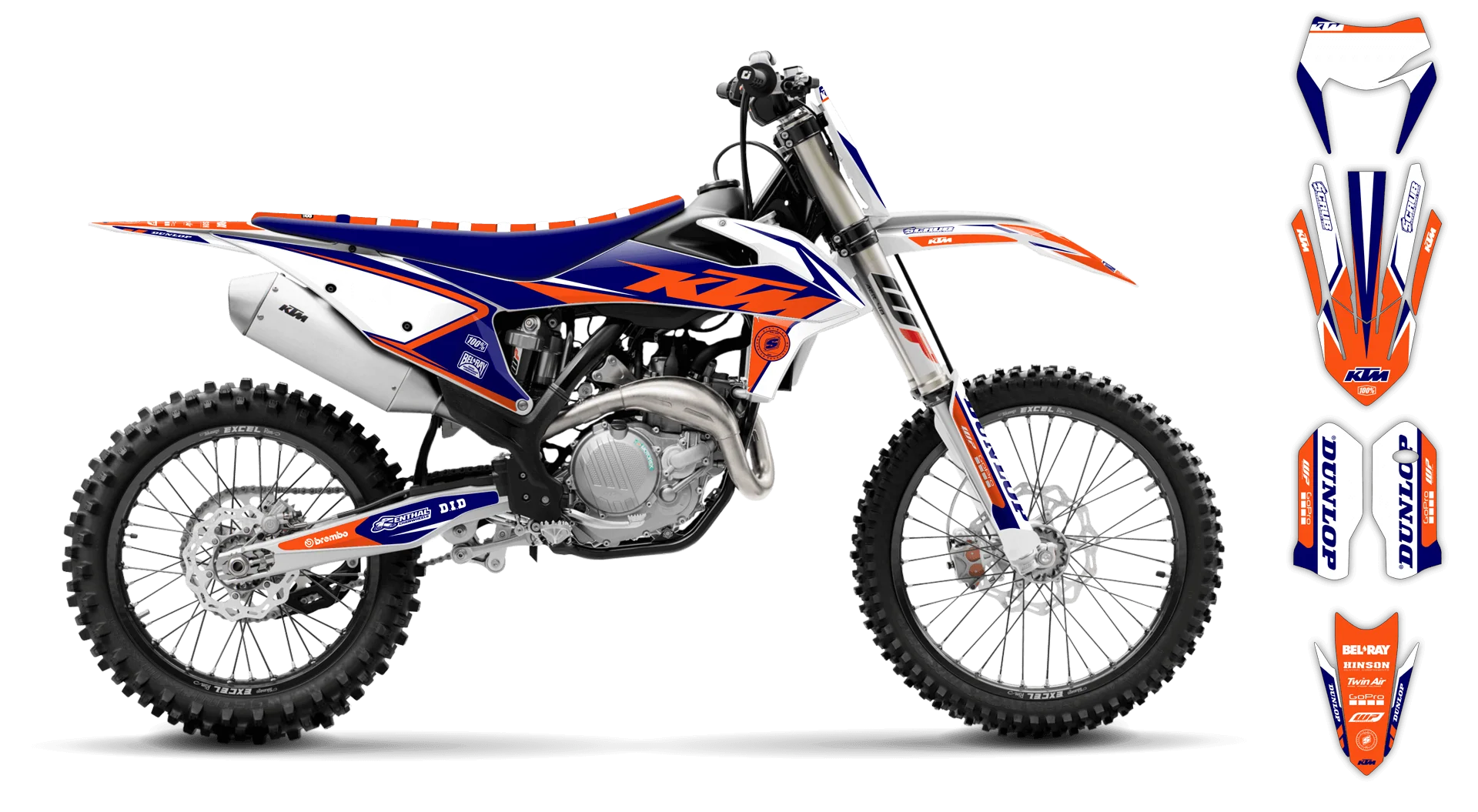 Graphics Kit - KTM - EXC EXC-F / XC-W XCF-W - 2014-2015 - K17 - R2