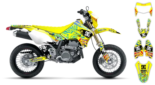 Graphics Kit - Suzuki - DRZ 400 SM - 1999-2024 - Kicker - ST