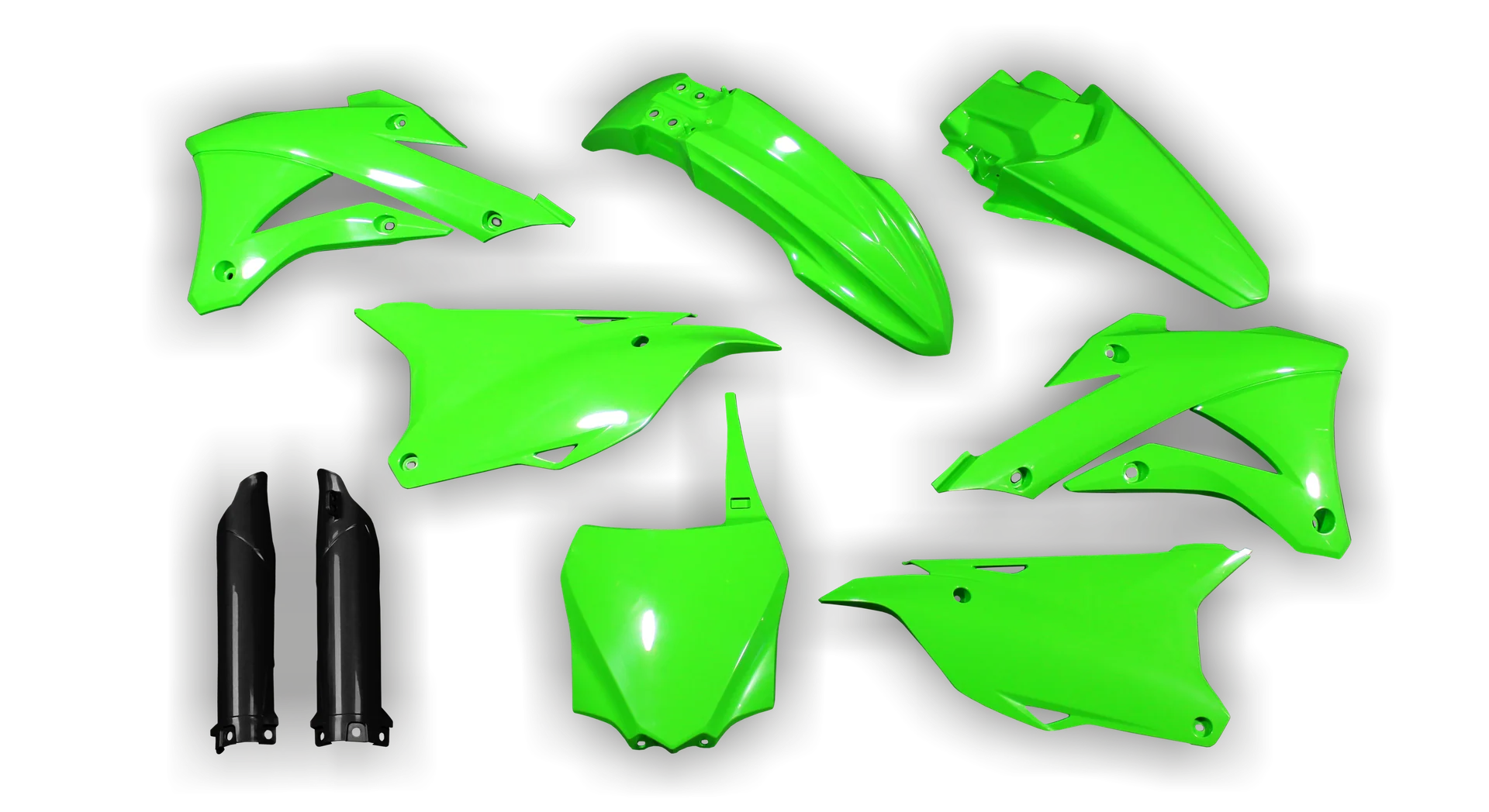 Plastics Kit - Kawasaki - KX 85 - 2014-2021 - Full Kit - Fluo Green