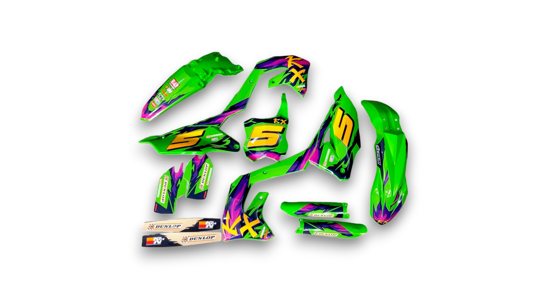 GFP - Kawasaki - KX 250F - 2021-2024 - Green-Alto-G-R1