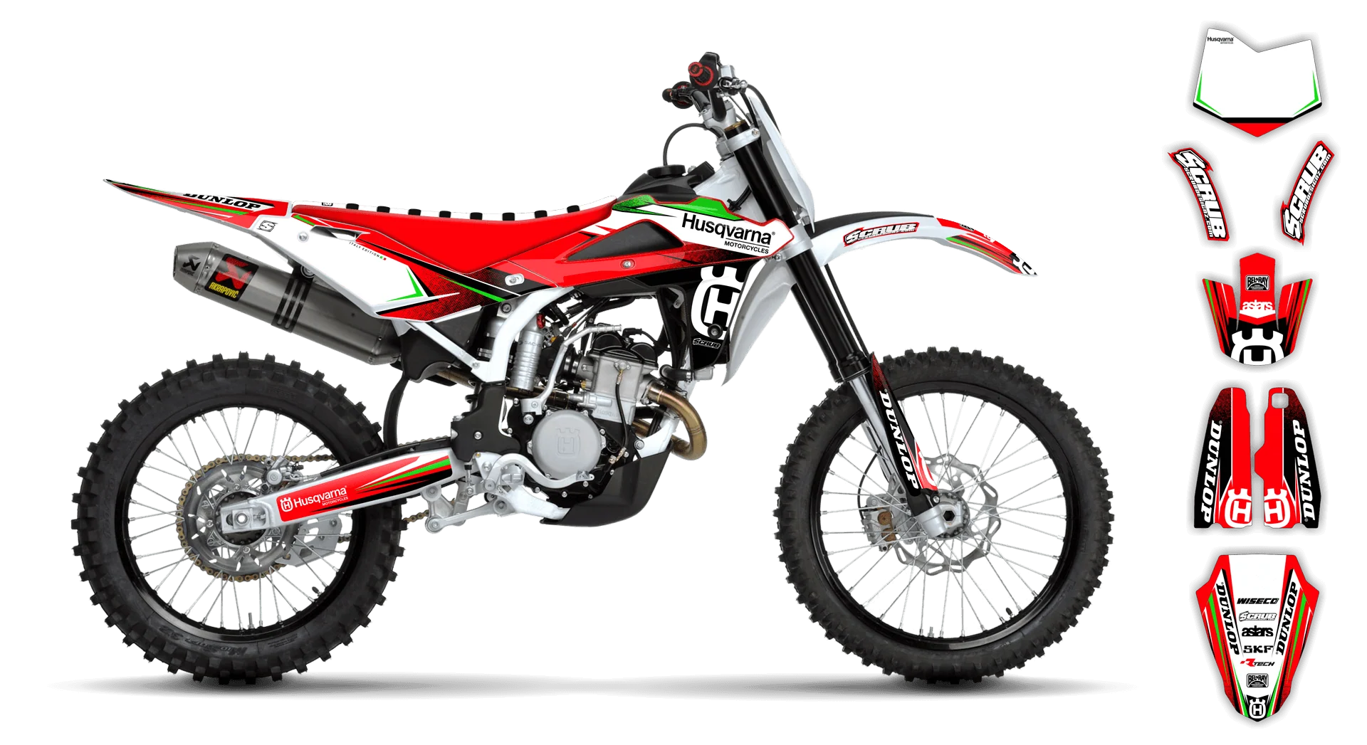 Graphics Kit - Husqvarna 05-13 - SM 630 - 2010-2013 - H13 - R1