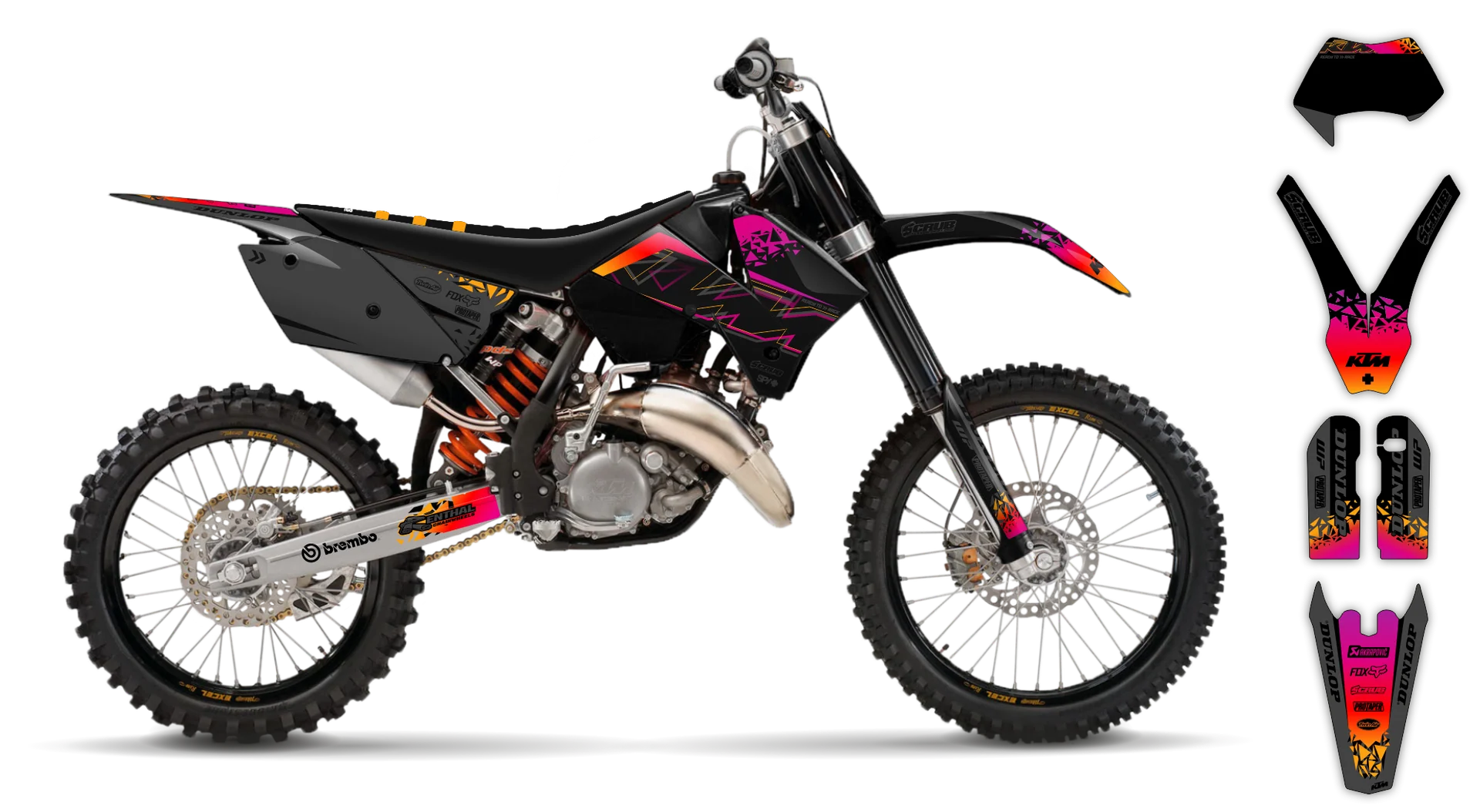 Graphics Kit - KTM - EXC EXC-F / XC-W XCF-W - 2005-2007 - K6 - R1