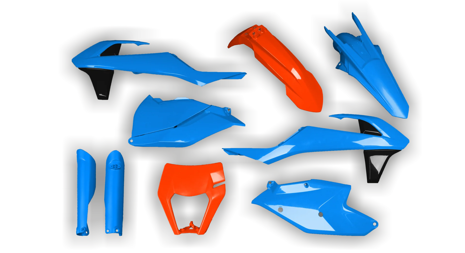 Plastics Kit - KTM - EXC EXC-F / XC-W XCF-W - 2017-2019 - Full Kit - TLD