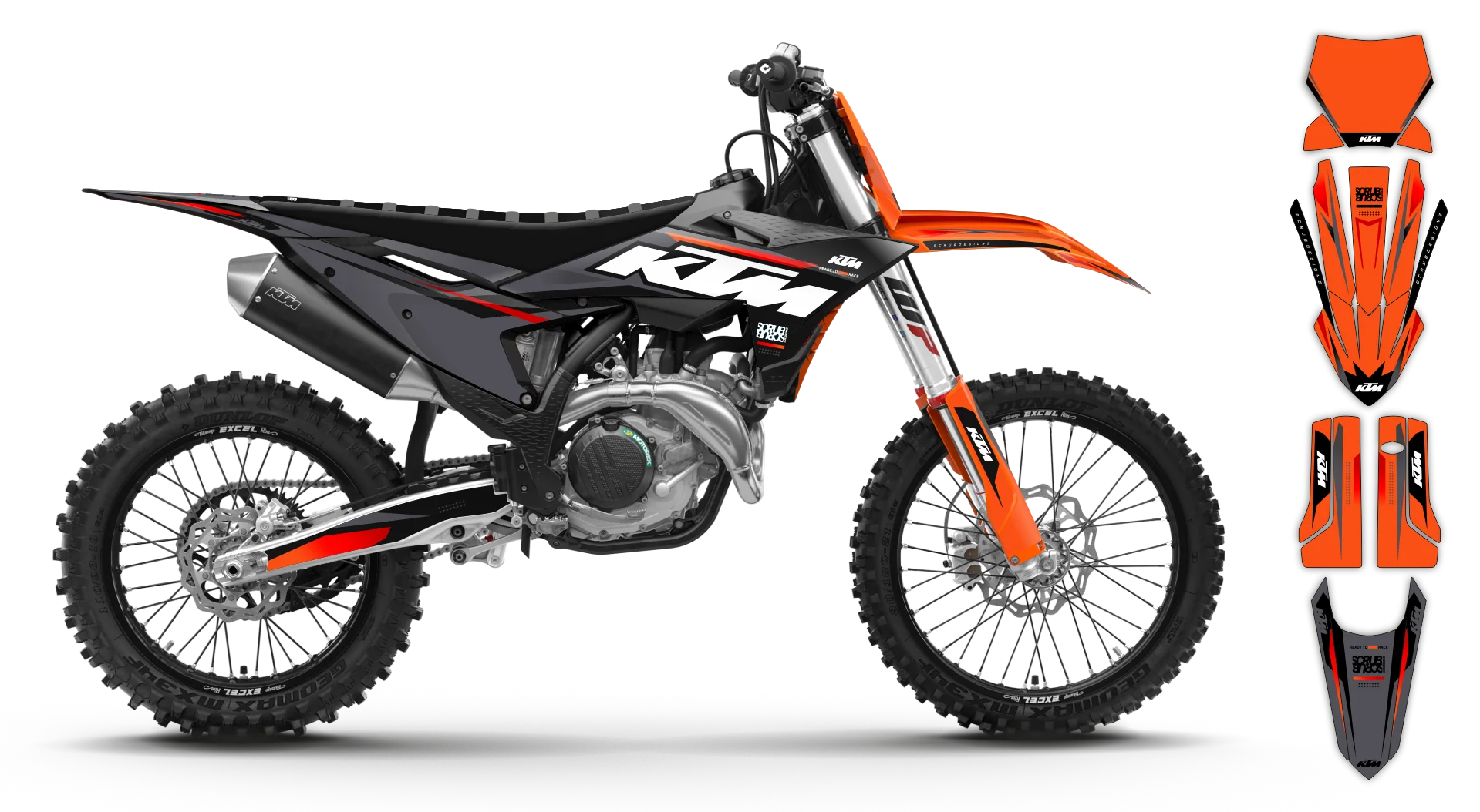 Graphics Kit - KTM - SX SX-F / XC XC-F - 2025 - K-SE1127 - R3