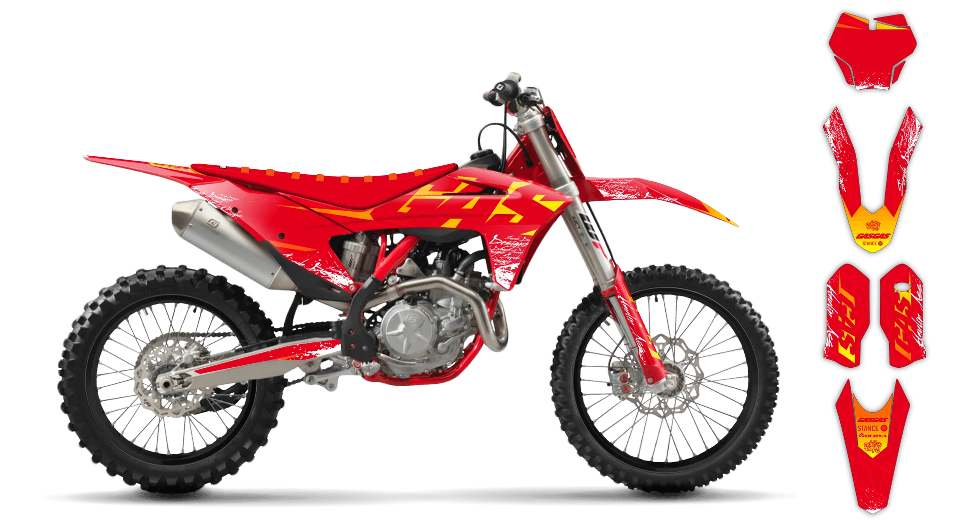 Graphics Kit - Gas Gas - EC EC-F Series - 2014-2017 - Corvell - R3