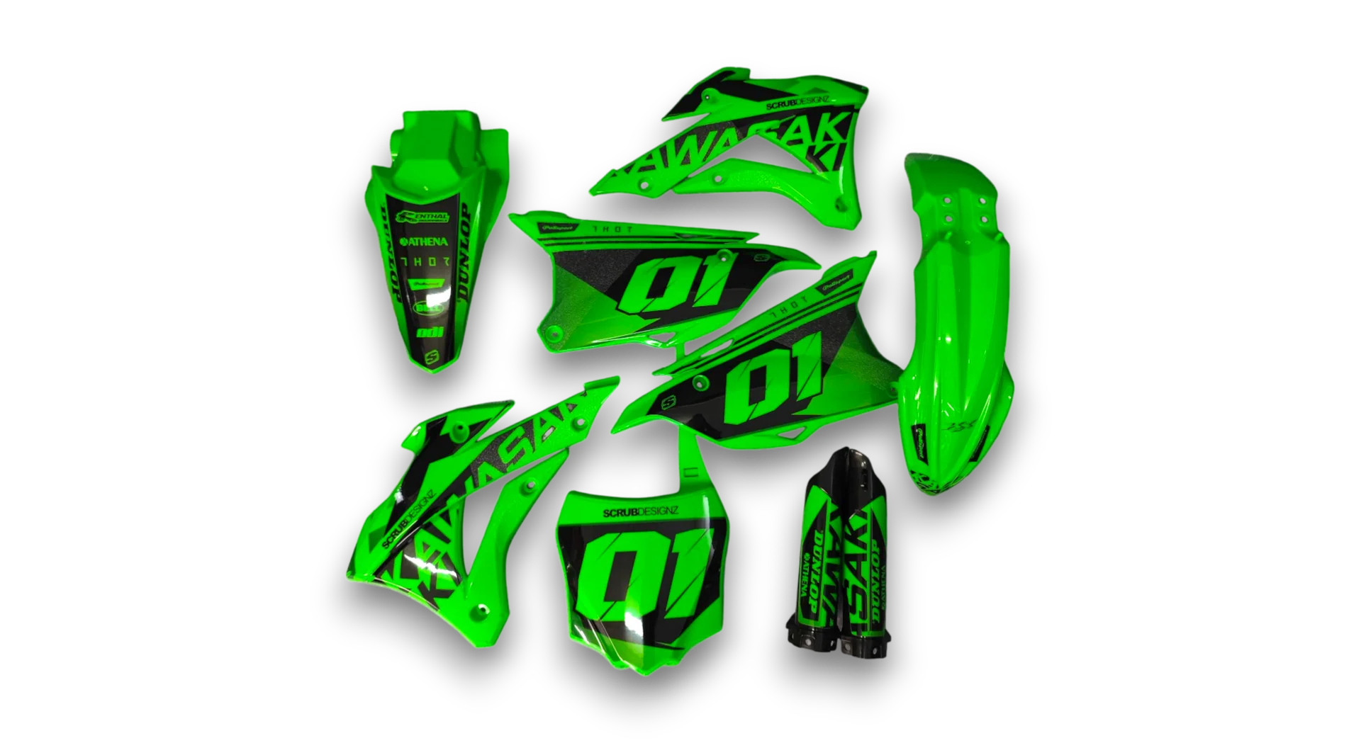 GFP - Kawasaki - KX 85 - 2014-2021 - Fluo-SE1050-LE
