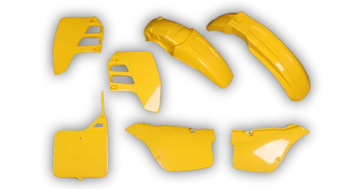 Plastics Kit - Suzuki - RM 125 - 1989-1991 - Full Kit - Yellow