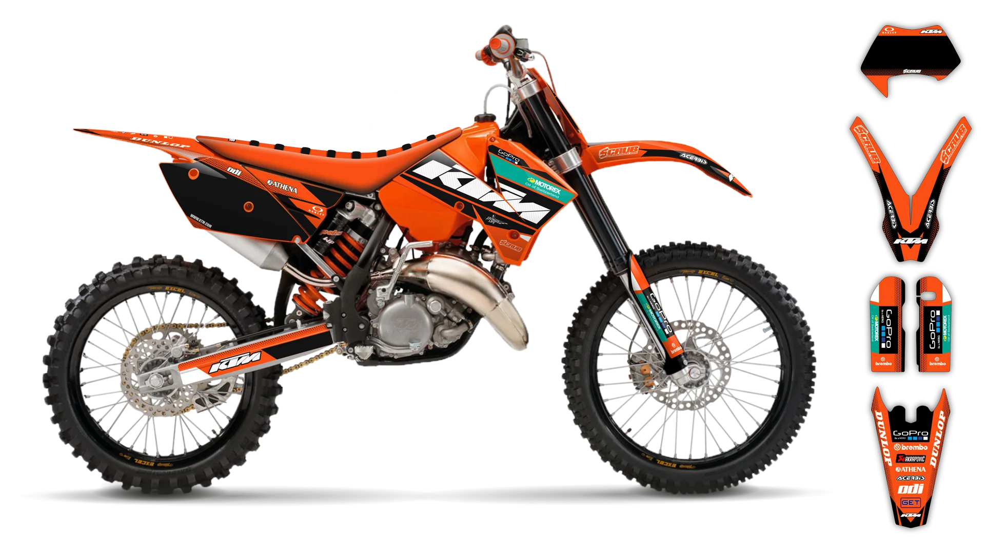 Graphics Kit - KTM - EXC EXC-F / XC-W XCF-W - 2005-2007 - K11 - LE