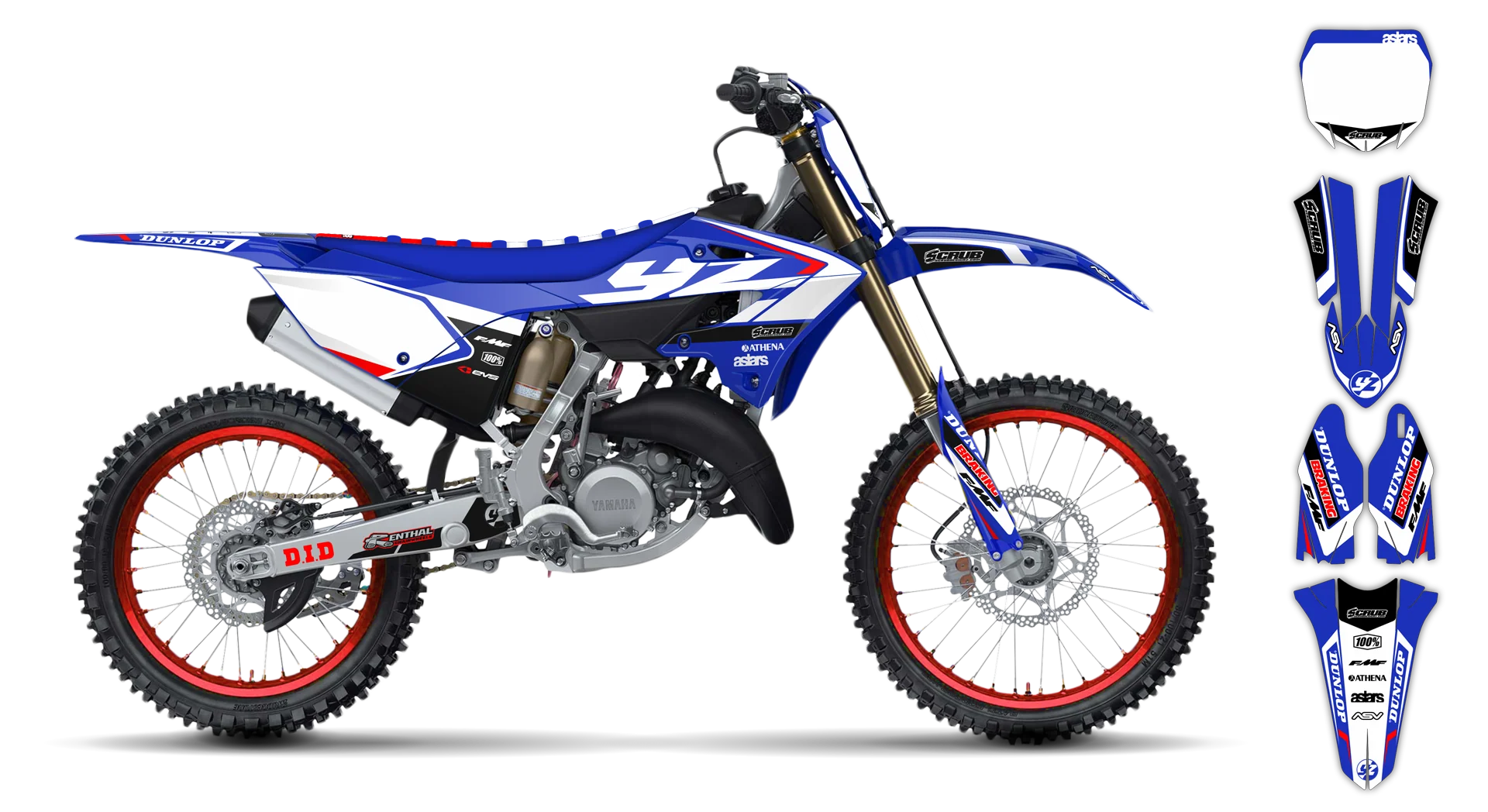 Graphics Kit - Yamaha - YZ 250X - 2023-2024 - Eclipse - ST