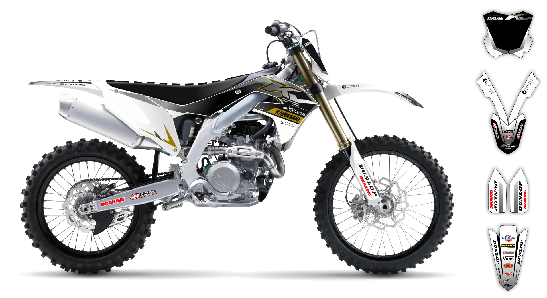 Graphics Kit - Kawasaki - KX 450F - 2019-2023 - Rampage - R2