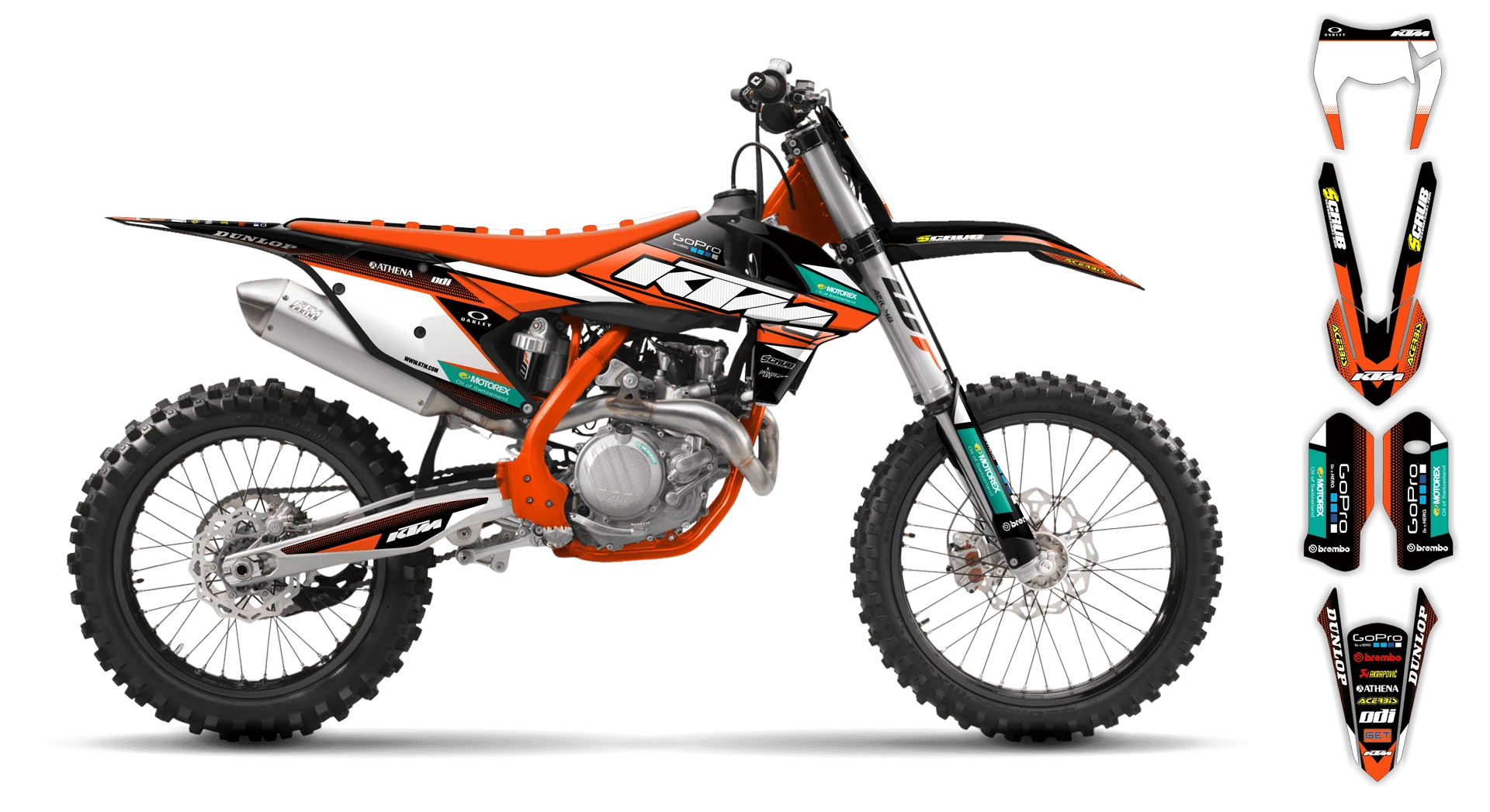 Graphics Kit - KTM - EXC EXC-F / XC-W XCF-W - 2017-2019 - K11 - ST