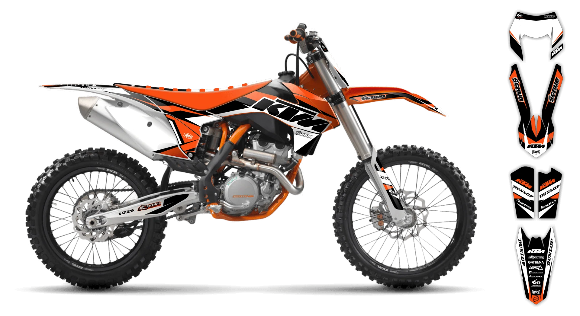 Graphics Kit - KTM - EXC EXC-F / XC-W XCF-W - 2004 - K1 - LE