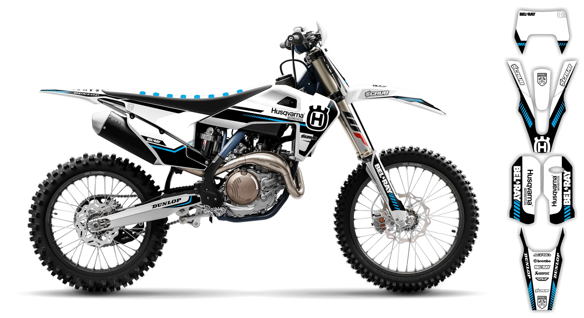 Graphics Kit - Husqvarna 14-> TE-FE Series - 2020-2023 - H5 - R2