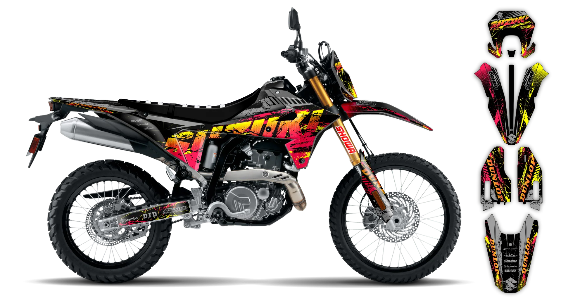 Graphics Kit - Suzuki - DR-Z4S Enduro - 2025-2026 - SE1079 - R1
