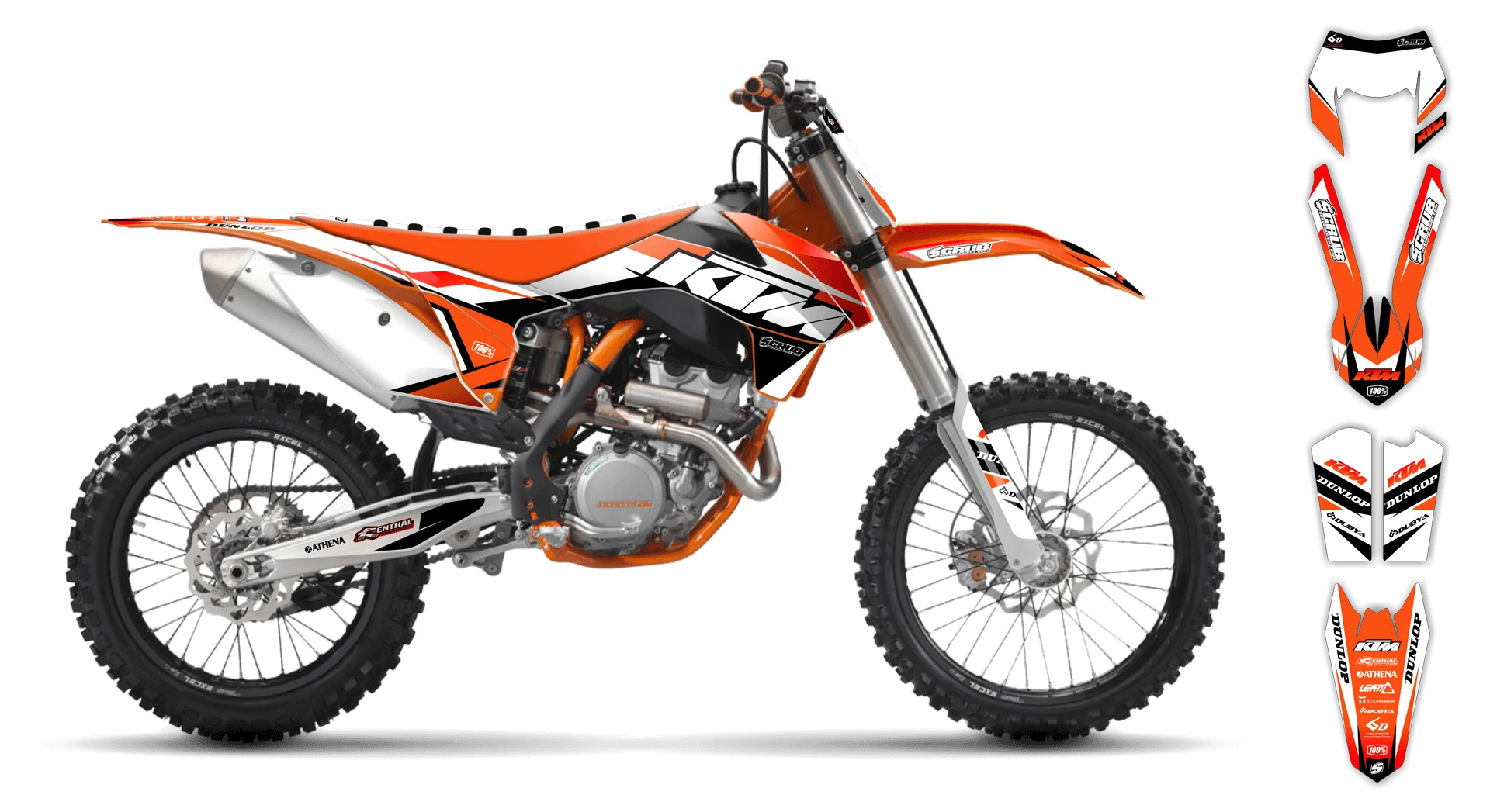 Graphics Kit - KTM - EXC EXC-F / XC-W XCF-W - 2004 - K1 - ST