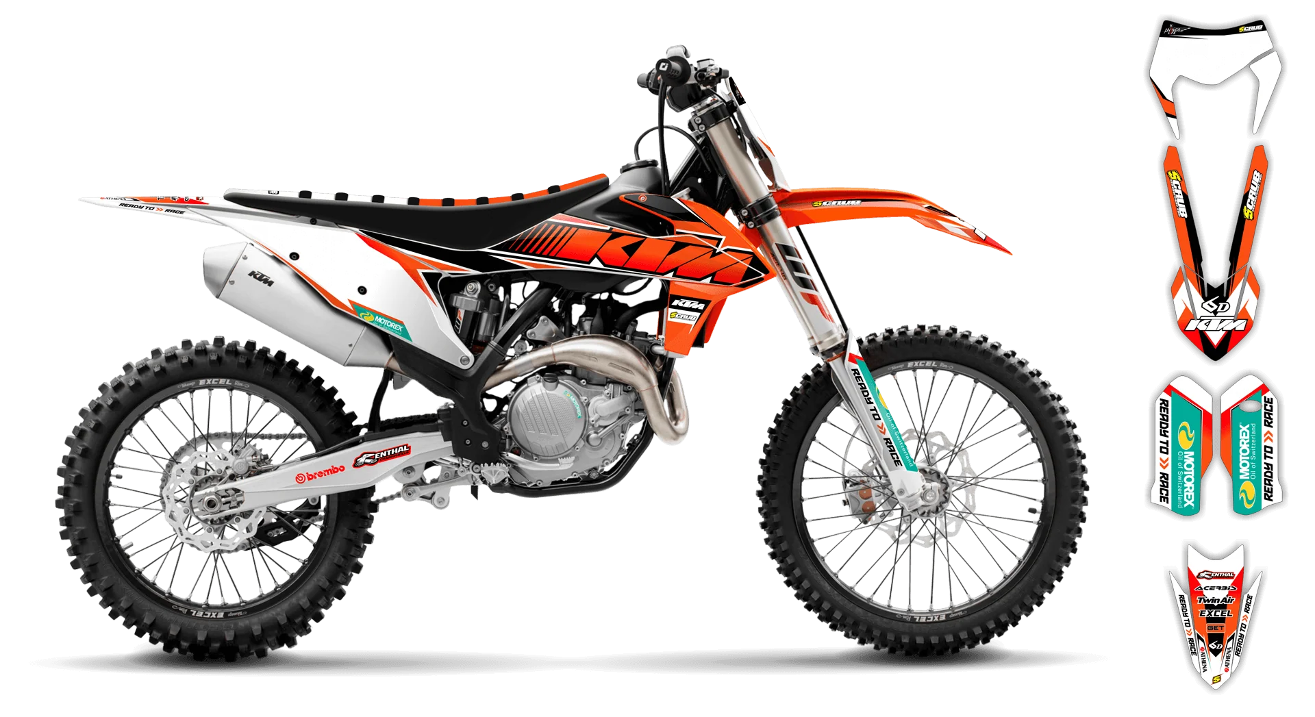 Graphics Kit - KTM - EXC EXC-F / XC-W XCF-W - 2020-2023 - K9 - R1