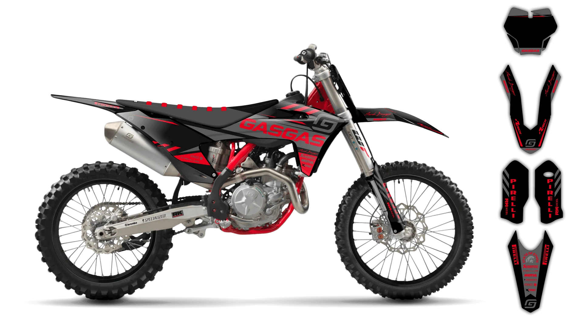 Graphics Kit - Gas Gas - EC EC-F Series - 2018-2020 - G2 - LE