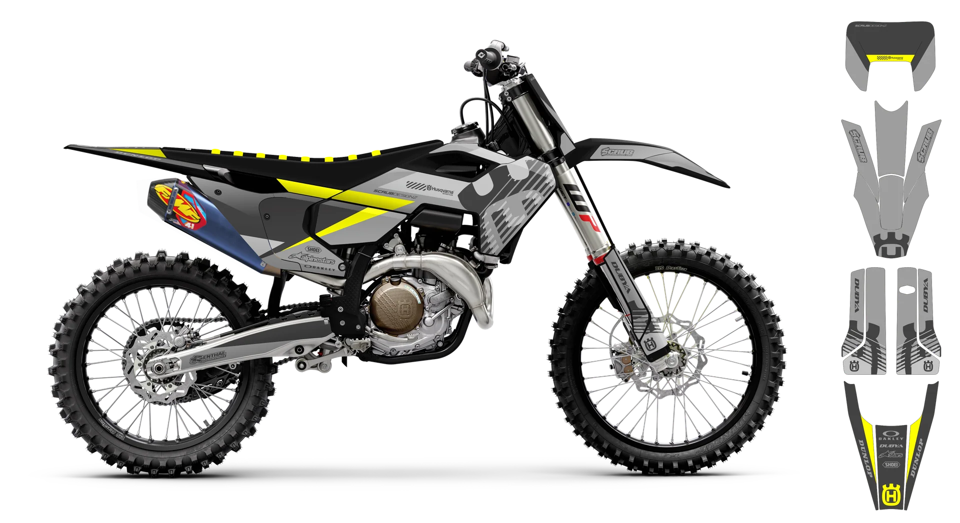 Graphics Kit - Husqvarna 14-> TE-FE Series - 2024 - H16 - R1