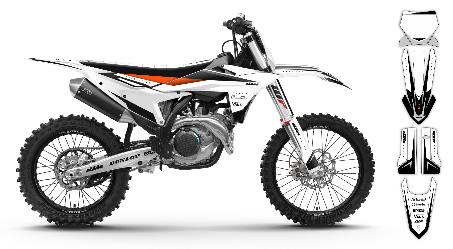 Graphics Kit - KTM - SX SX-F / XC XC-F - 2025 - K-SE1099 - R1