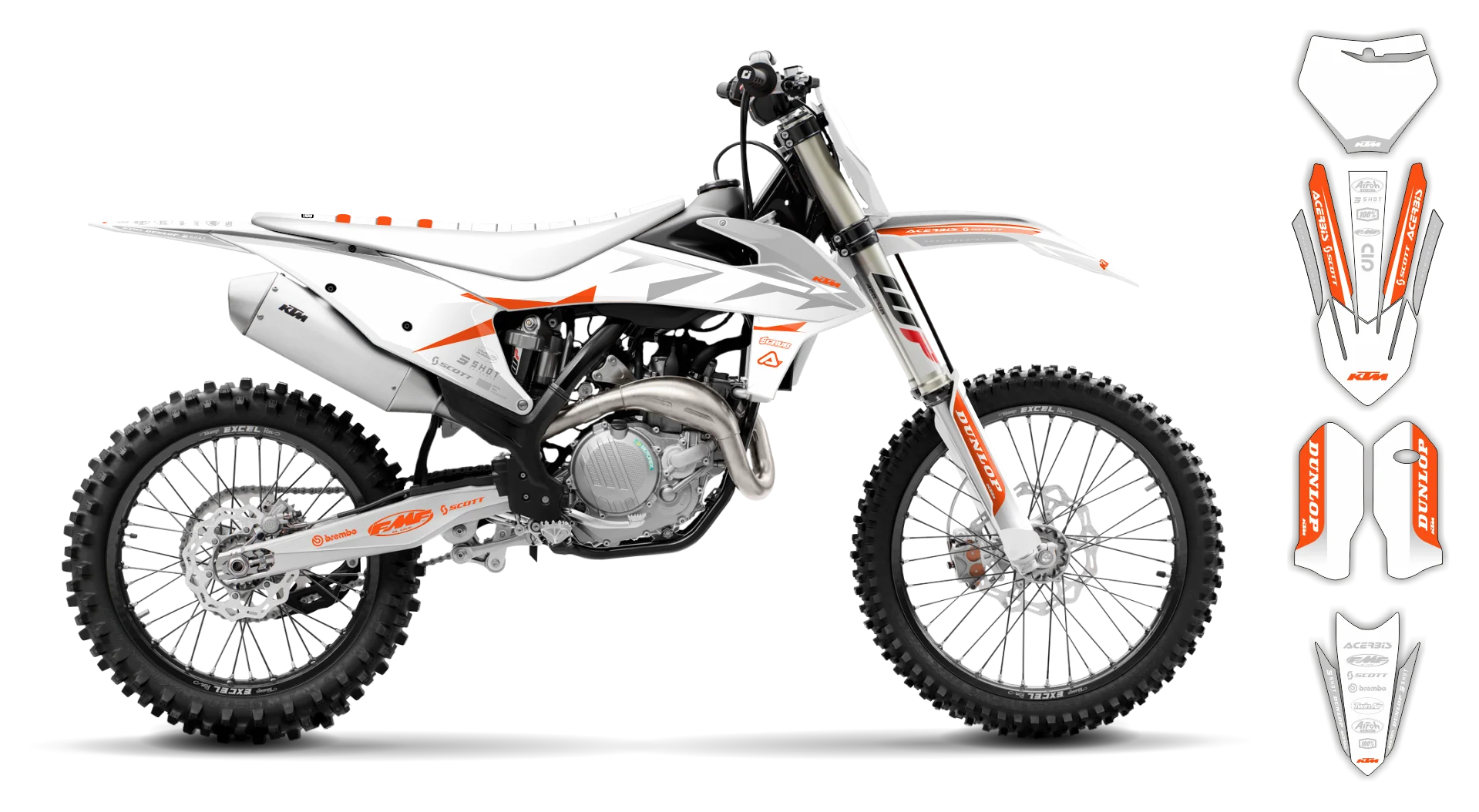 Graphics Kit - KTM - SX SX-F / XC XC-F - 2019-2022 - K19 - R4