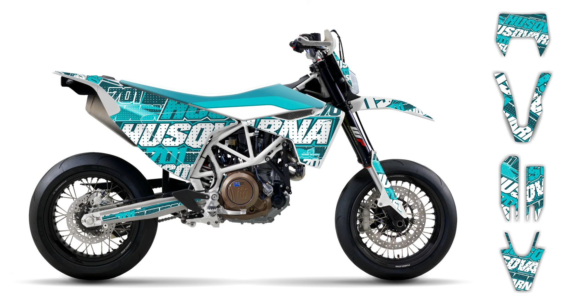 Graphics Kit - Husqvarna 14-> EN 701 - 2016-2024 - SE1084 - R5