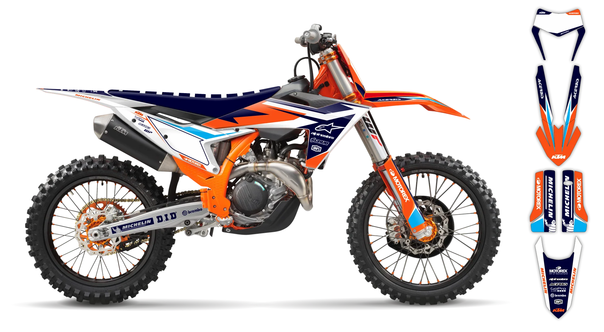 Graphics Kit - KTM - EXC EXC-F / XC-W XCF-W - 2024-2025 - K-SE1098 - R1