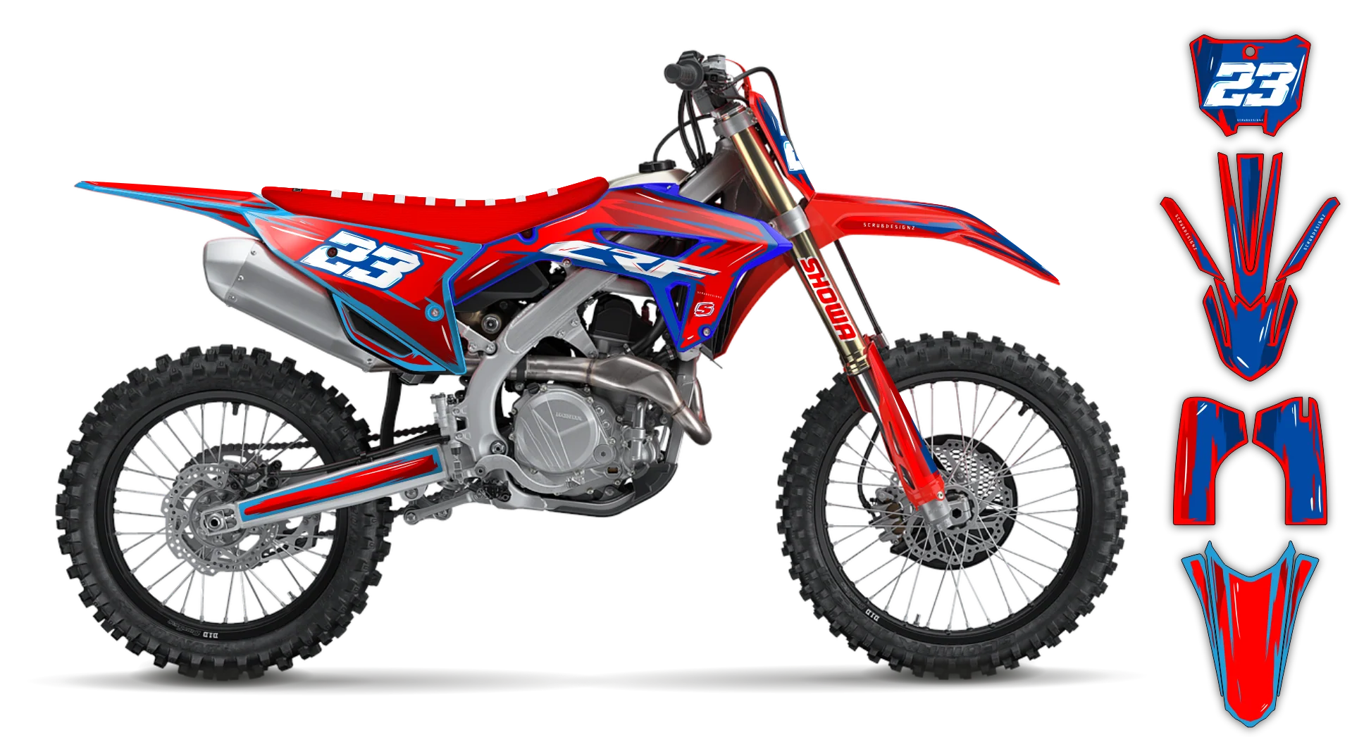 Graphics Kit - Honda - CRF 110 - 2013-2018 - Artlex - R1