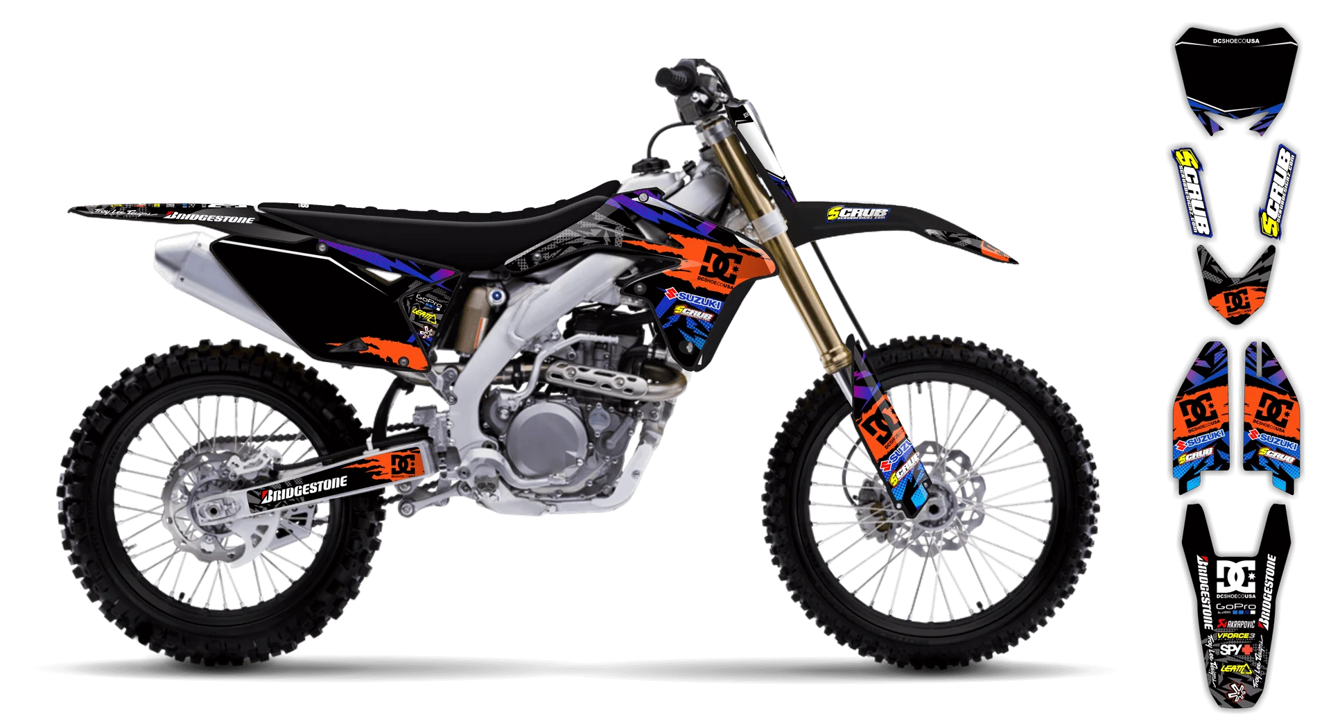 Graphics Kit - Suzuki - RMZ 450 - 2005-2006 - Kicker - LE