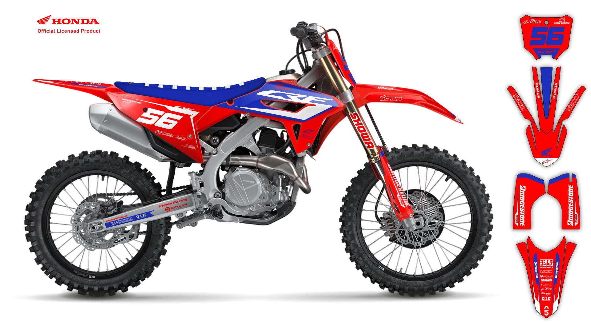 Graphics Kit - Honda - CRF 450R - 2021-2024 - Neart - R3