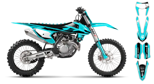 Graphics Kit - KTM - EXC EXC-F / XC-W XCF-W - 2017-2019 - Teal - ST