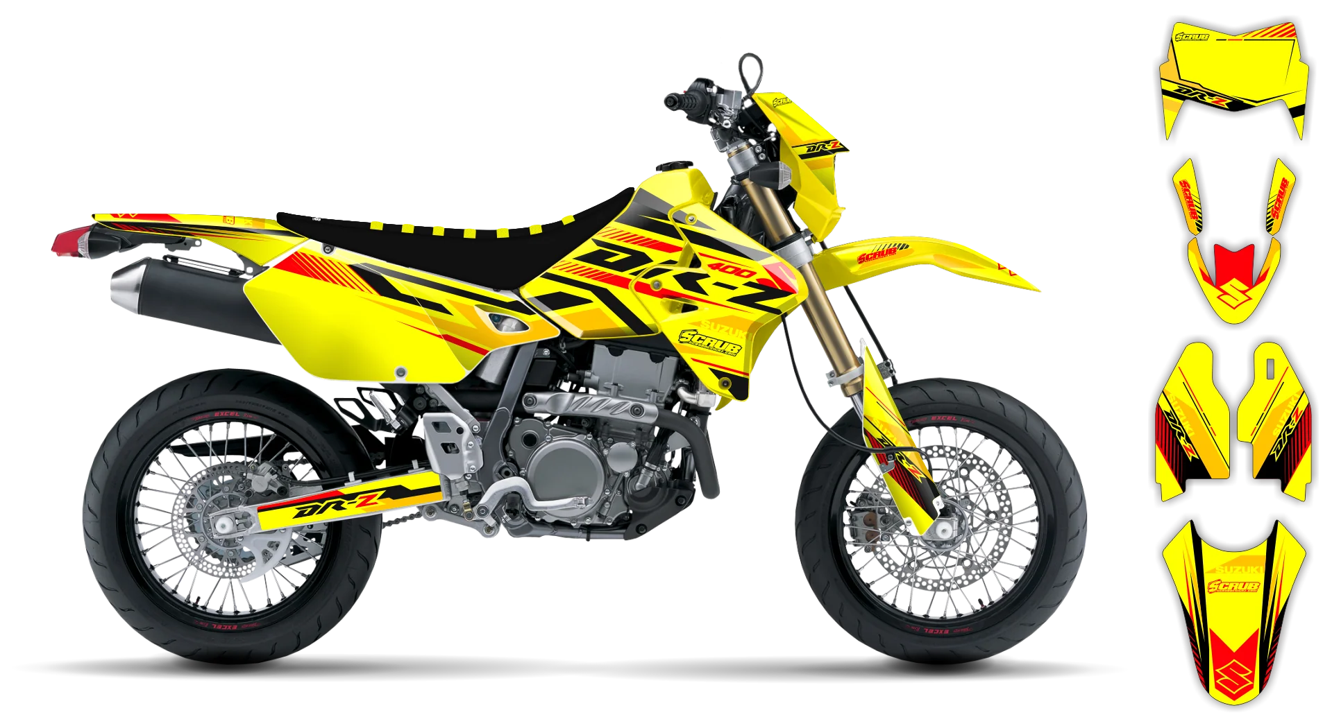 Graphics Kit - Suzuki - DRZ 400 SM - 1999-2024 - Drz Edition - R4