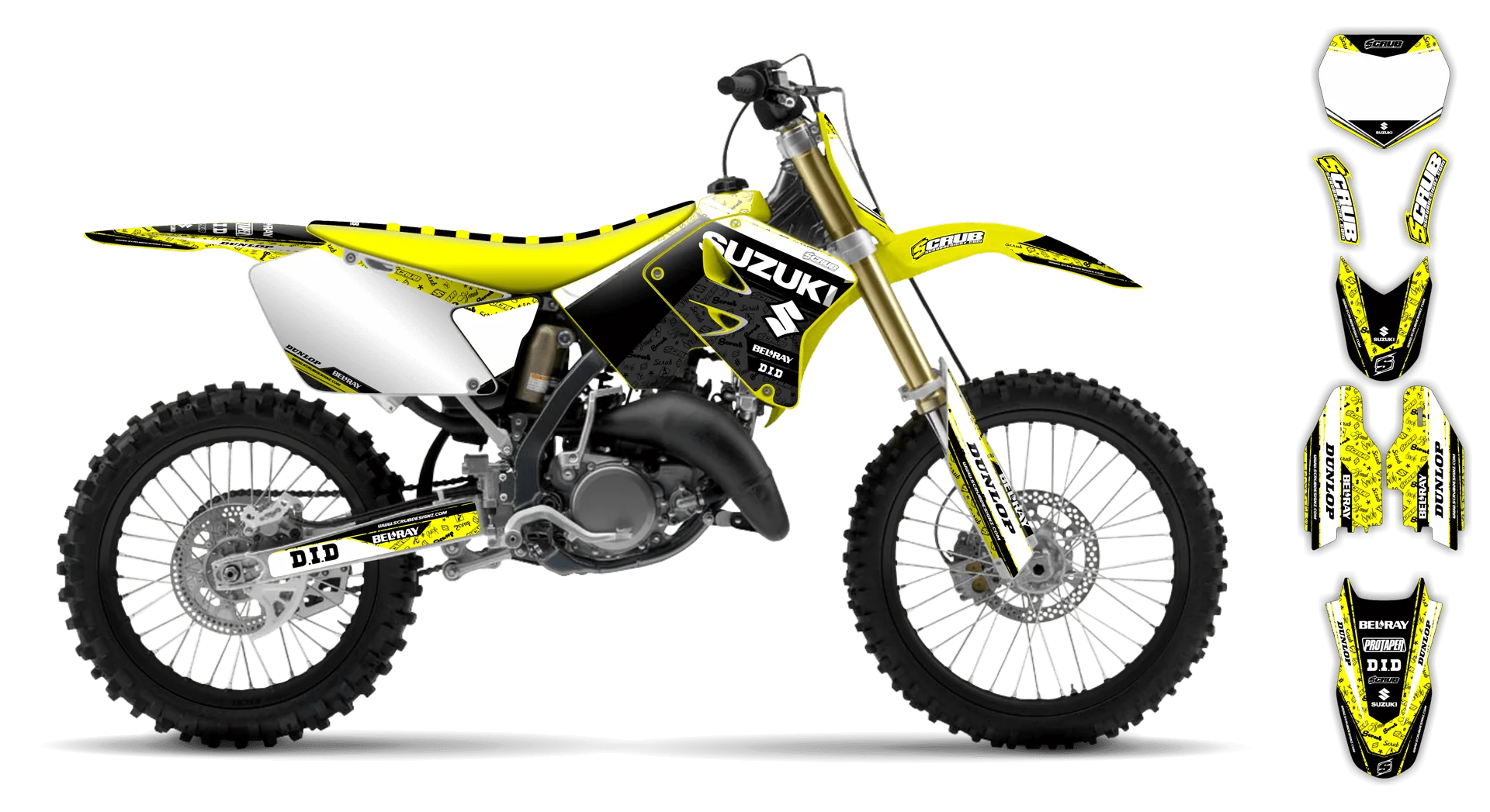 Graphics Kit - Suzuki - RM 250 - 1996-1998 - Viper - LE