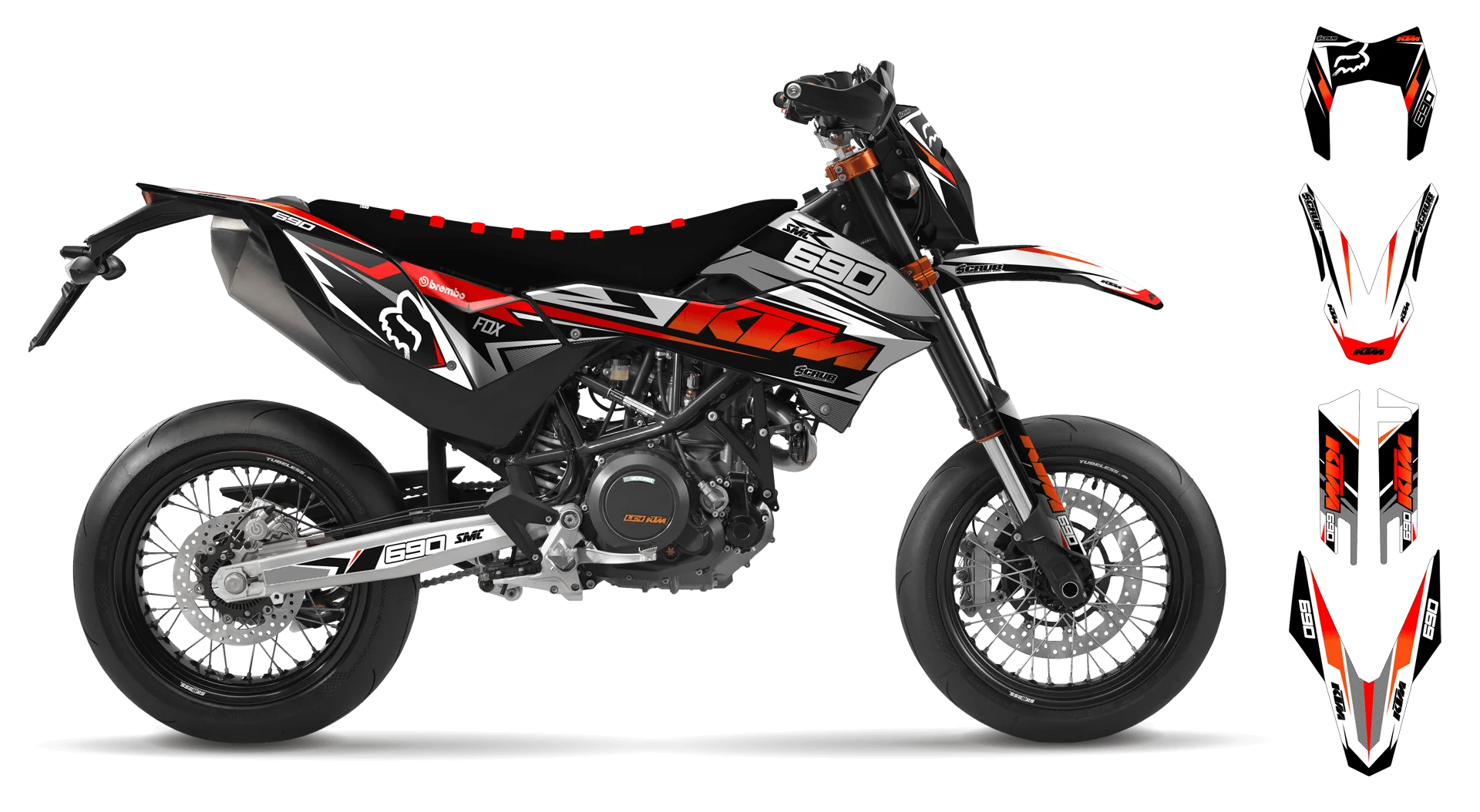 Graphics Kit - KTM - ENDURO 690R - 2012-2018 - K14 690 - R1