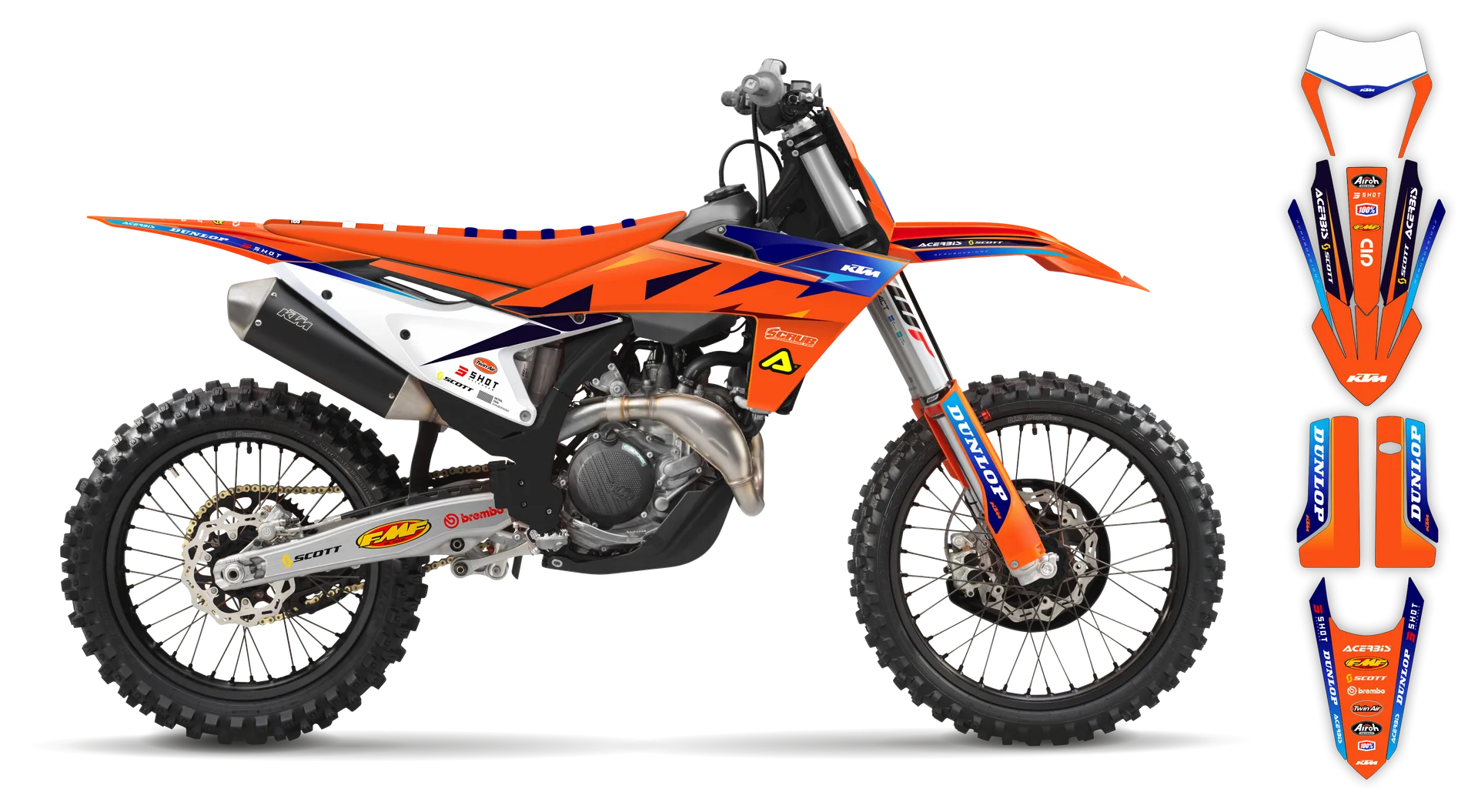 Graphics Kit - KTM - EXC EXC-F / XC-W XCF-W - 2024-2025 - K19 - R3