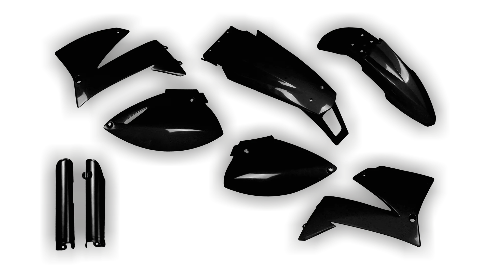 Plastics Kit - KTM - LC4 625-660 SMC - 1999-2004 - Full Kit - Black LED