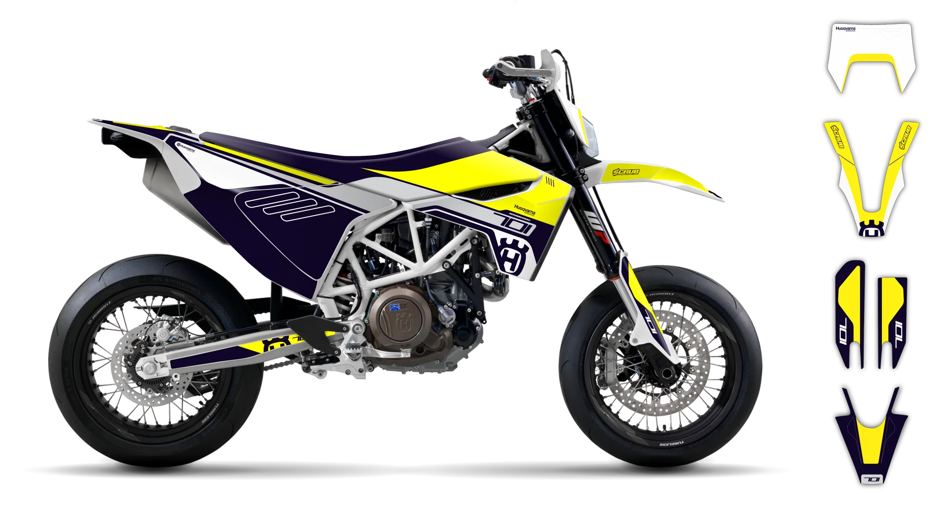 Graphics Kit - Husqvarna 14-> EN 701 - 2016-2024 - H-SE1080 - R2
