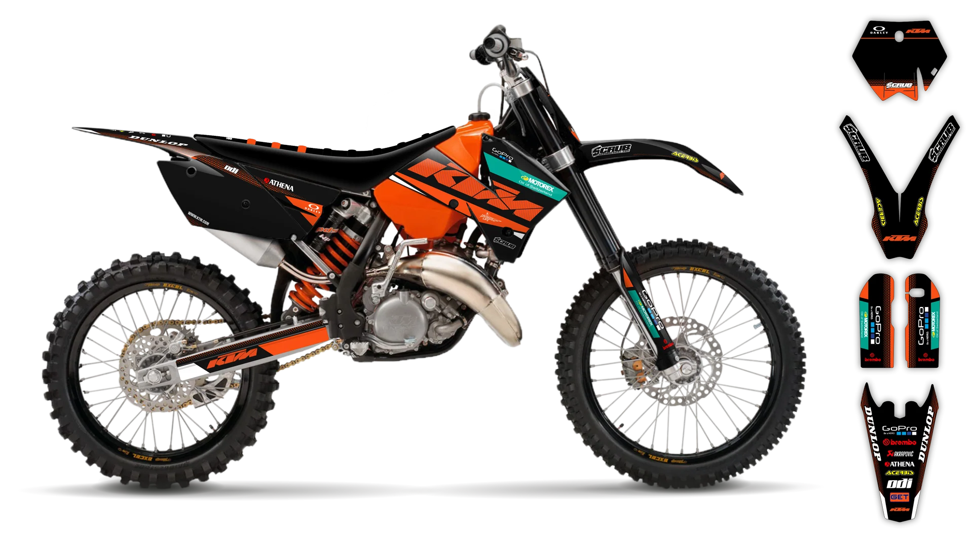 Graphics Kit - KTM - SX SX-F / XC XC-F - 2005-2006 - K11 - R1