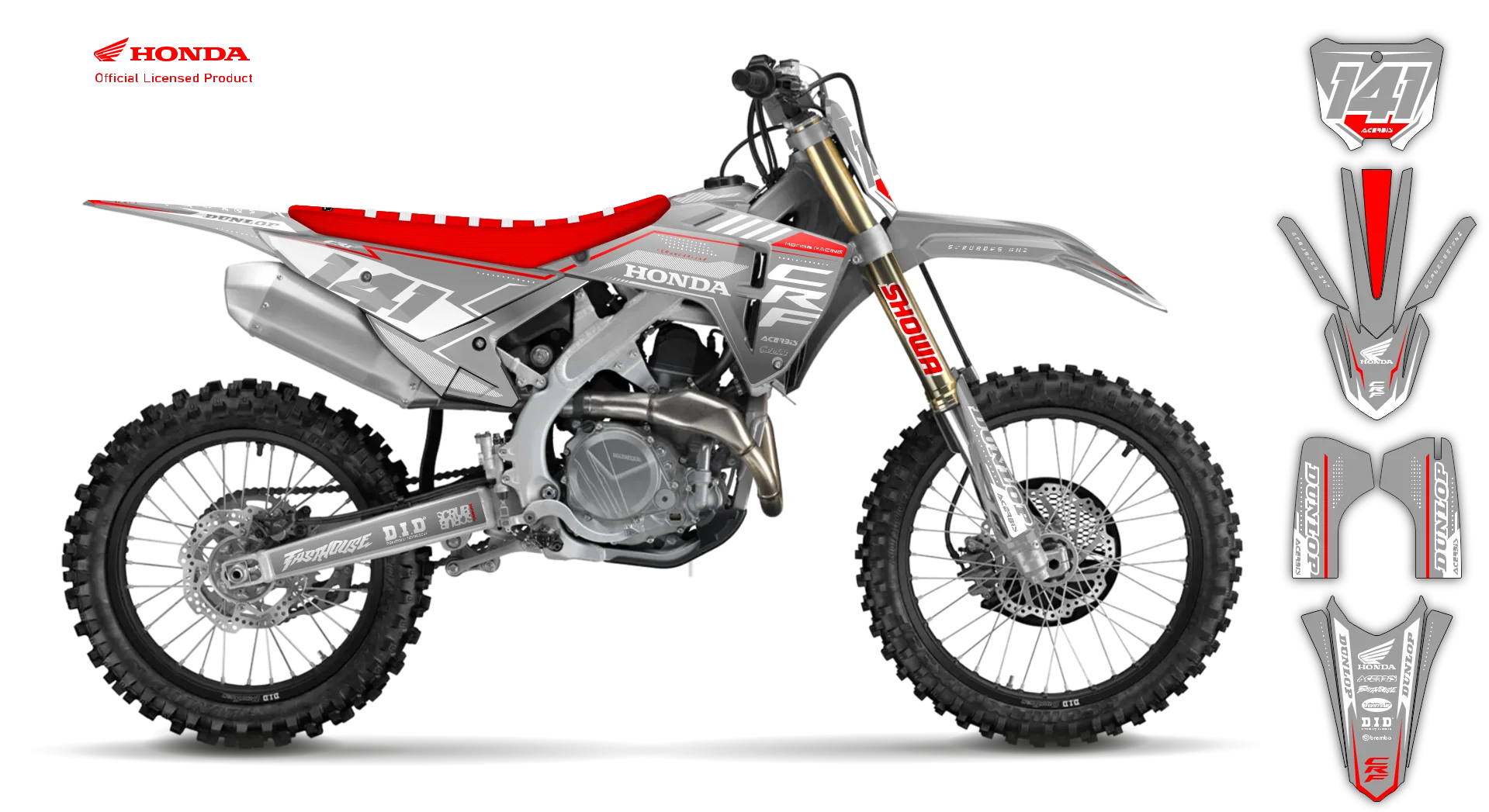 Graphics Kit - Honda - CR 125R - 2000-2001 - Leaper - R1
