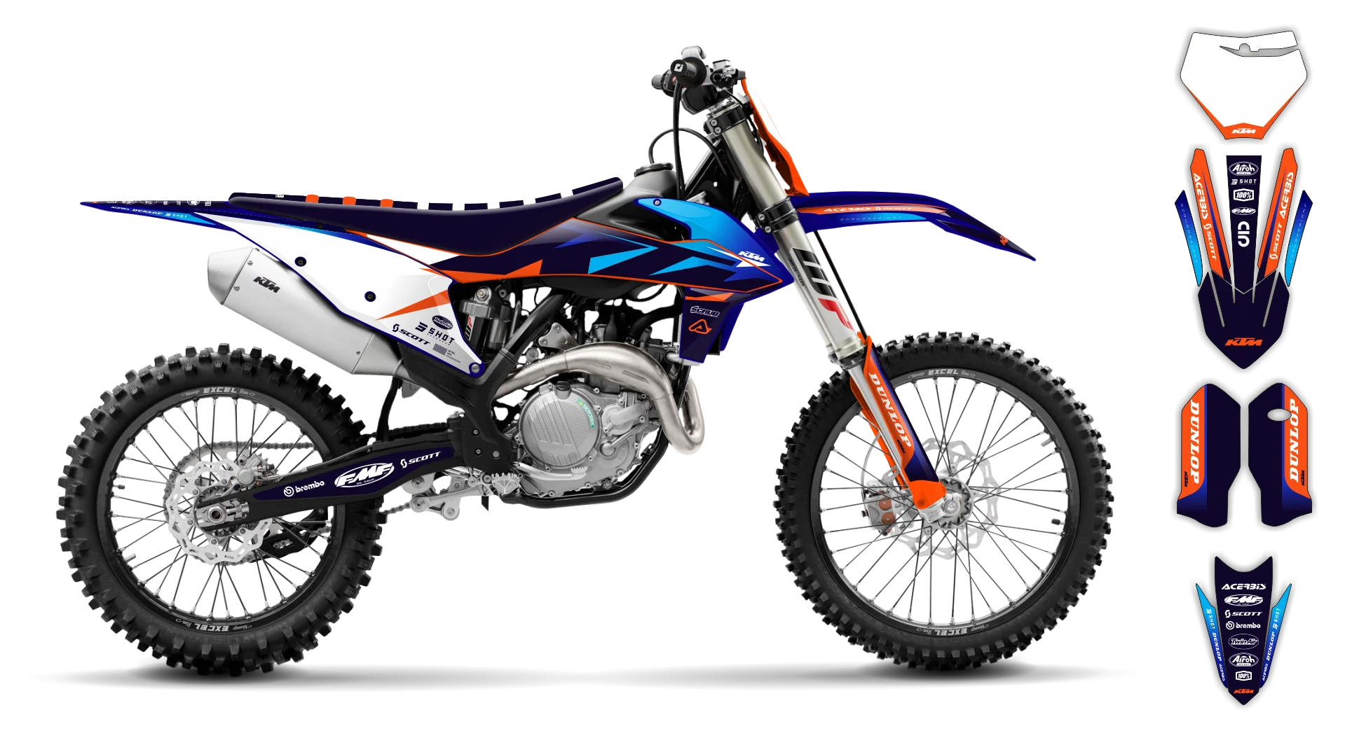 Graphics Kit - KTM - SX SX-F / XC XC-F - 2019-2022 - K19 - LE