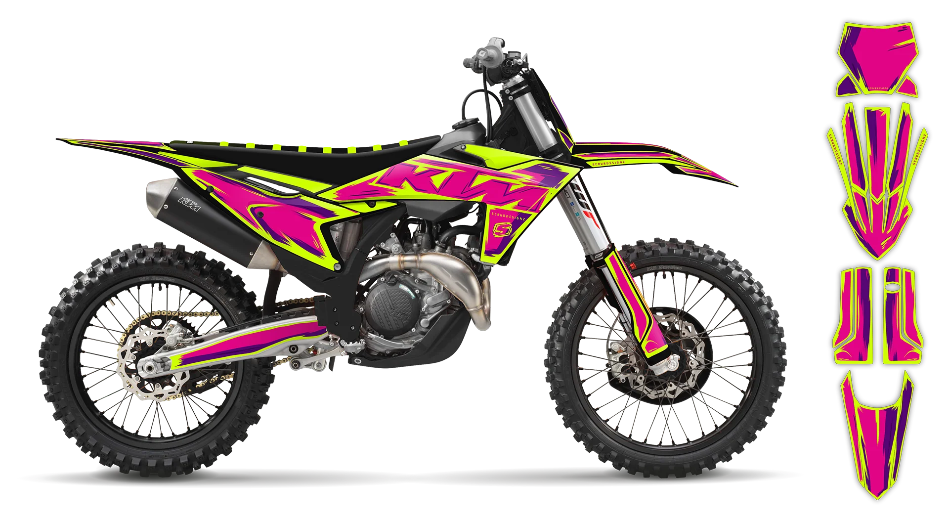 Graphics Kit - KTM - SX 50 - 2016-2023 - Fluo Artlex - LE