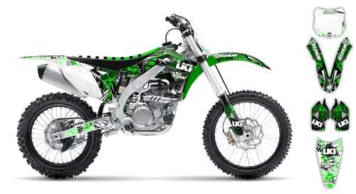 Graphics Kit - Kawasaki - KX 250F - 2009-2012 - Block Pass - ST