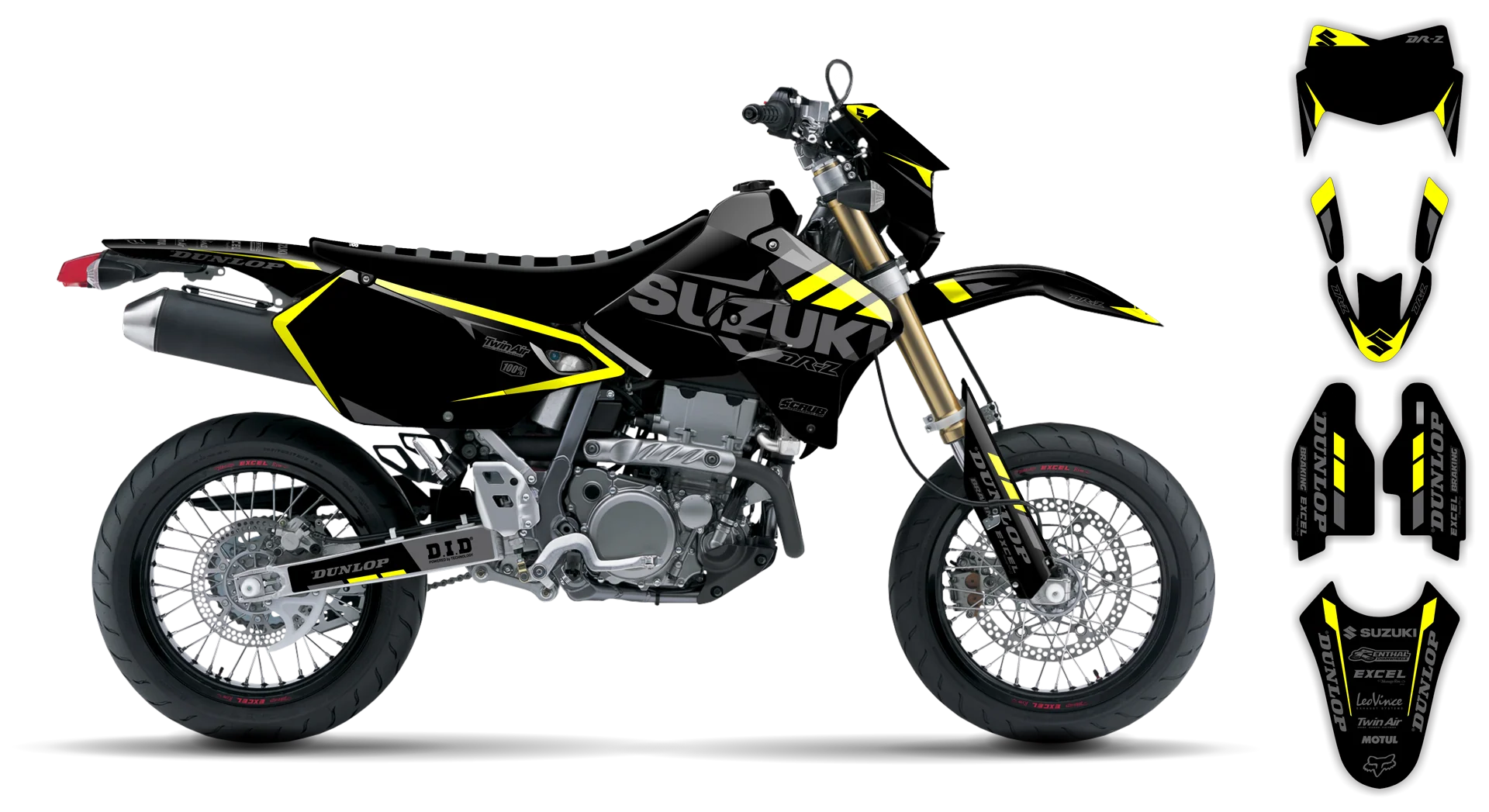 Graphics Kit - Suzuki - DRZ 400 SM - 1999-2024 - SE1077 - R2