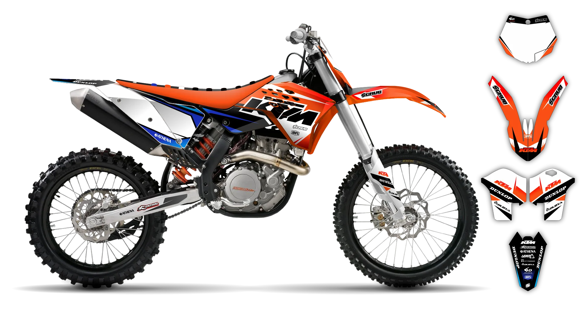 Graphics Kit - KTM - SX SX-F / XC XC-F - 2007-2010 - K1 - R2