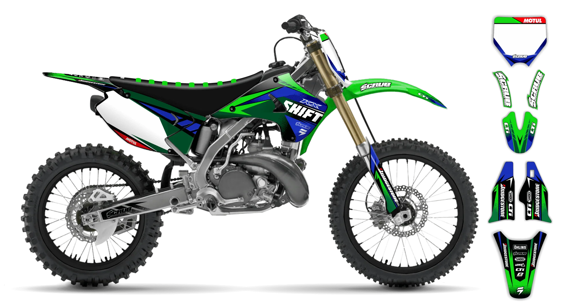 Graphics Kit - Kawasaki - KX 500 - 1989-1993 - Ragnar - LE