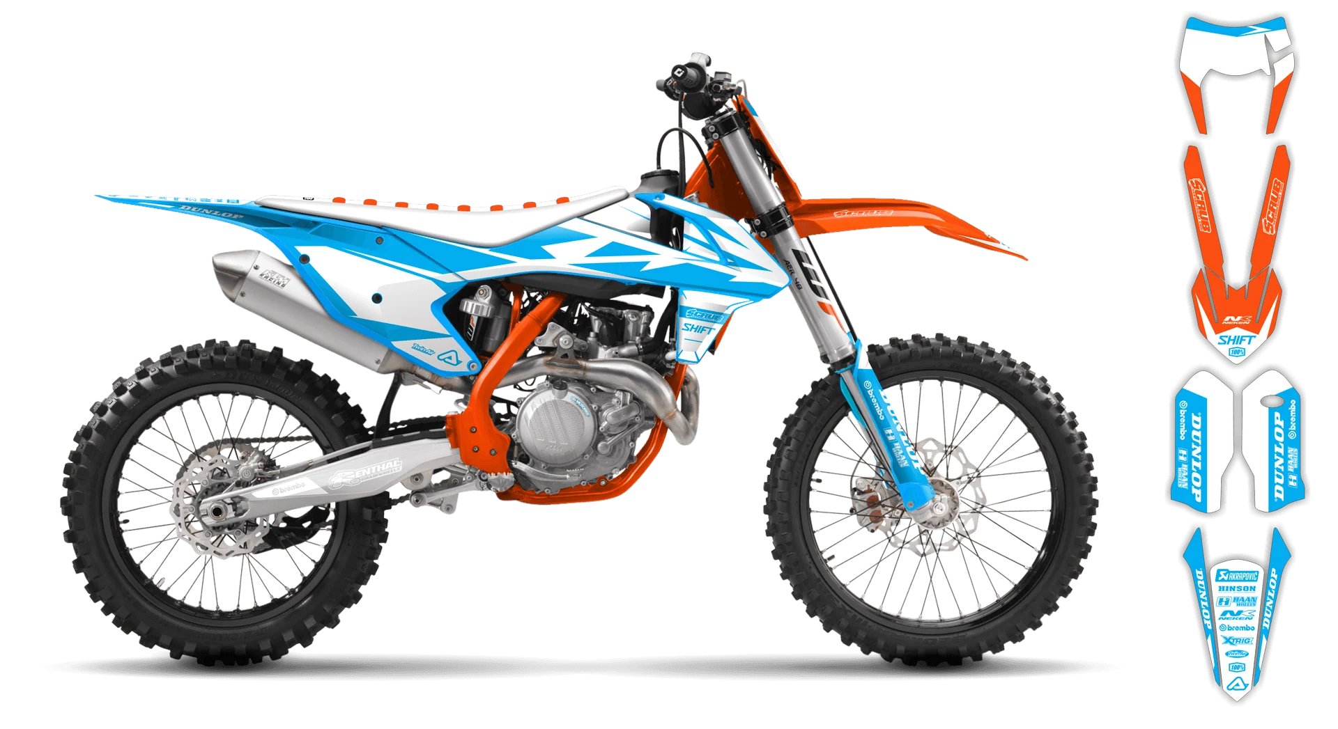 Graphics Kit - KTM - EXC EXC-F / XC-W XCF-W - 2017-2019 - SE1025 - R4
