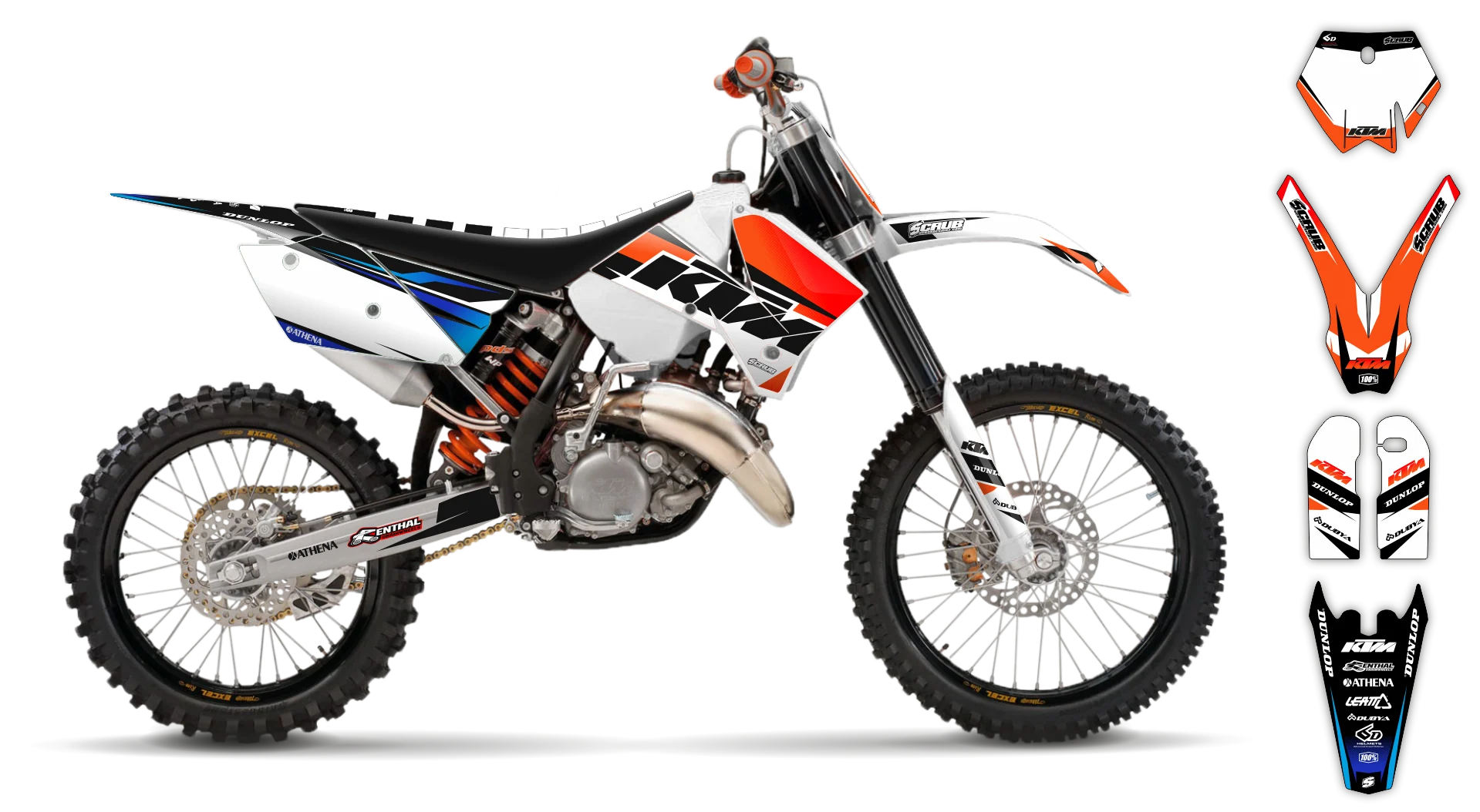 Graphics Kit - KTM - SX SX-F / XC XC-F - 2005-2006 - K1 - R2